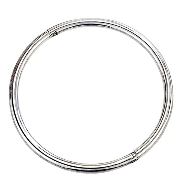 Sterling Silver Minimalist Bangle Bracelet - Picture 4 of 4